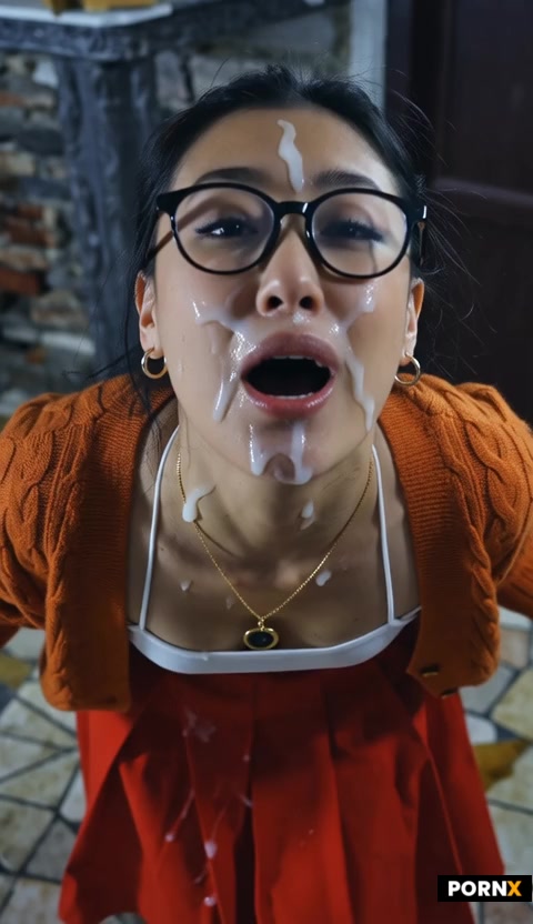 she is cum covered