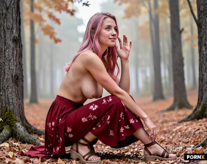 She gives a slutty smile and then gets down to business with a sloppy blowjob