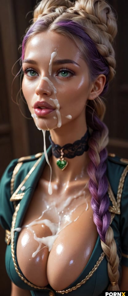 Rough cumshot on face