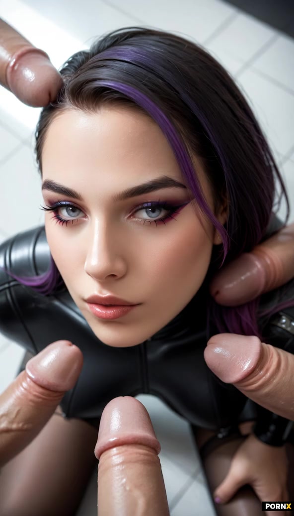dicks cum on her face