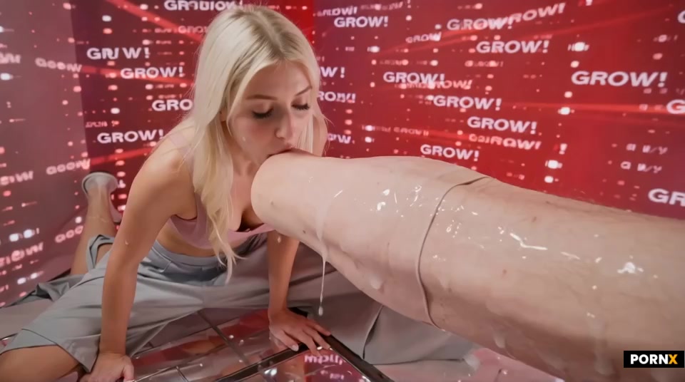 *THE COCK PULSES IN AGGRESSIVE INFINITE COCK GROWTH PERMA-GROWING INSATIABLY* FLASHING "GROW!" COMMA