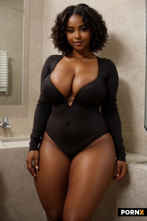 She quickly in a second removes her whole dress to reveal her naked body while smiling seductively