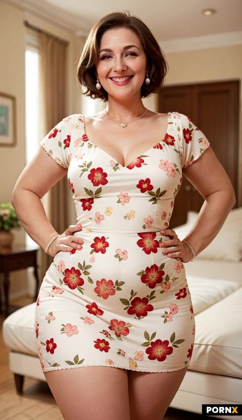 she slowly lifts dress her dress and takes it off
