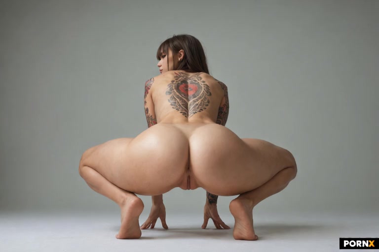 She makes her body jiggle and bounce