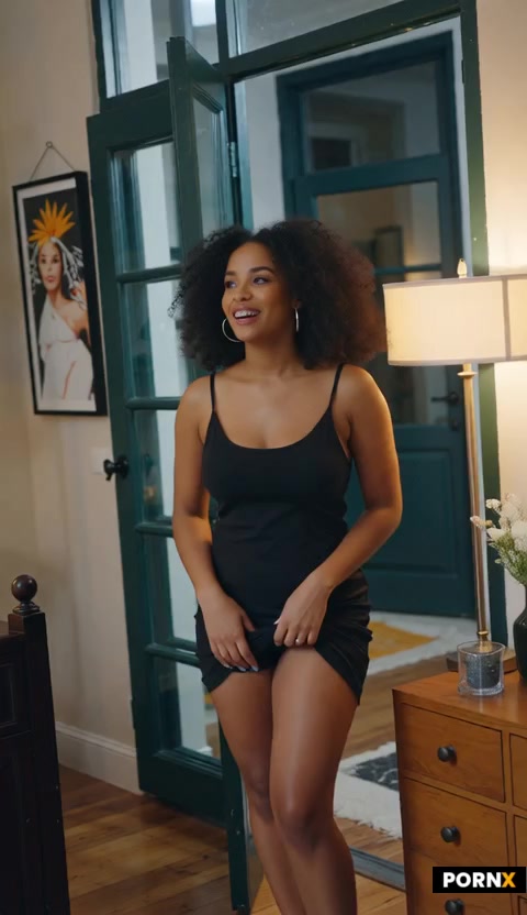 A beautiful black Nigeria woman about 20 years old curvy body with big nice breast and a big round a